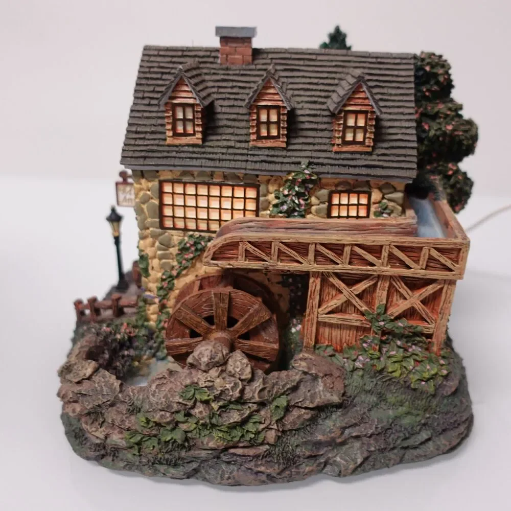 Hawthorne Village Seaside Thomas Kinkade Stonebrook Mill COA Lighted 79734